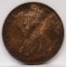 AUSTRALIA 1919 . ONE 1 PENNY . VARIETY . MAGNITUDE OF DIE CRACKS
